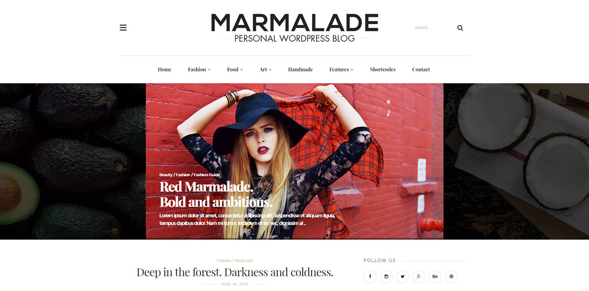 En iyi kişisel blog wordpress temaları the marmalade