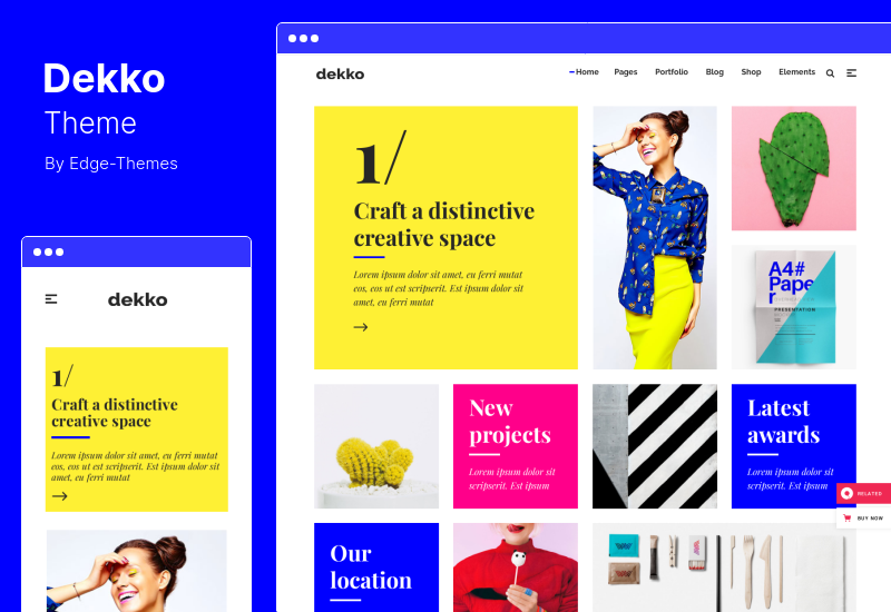 Thème Dekko - Thème WordPress pour agence créative