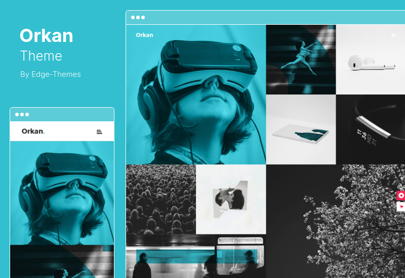 Thème Orkan - Thème WordPress du portefeuille d'artistes et d'agences de design