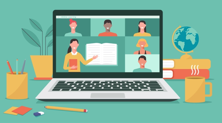 Techniki uczenia się online, które angażują uczniów i wzmacniają (ulepszają edukację) 71 students online learning