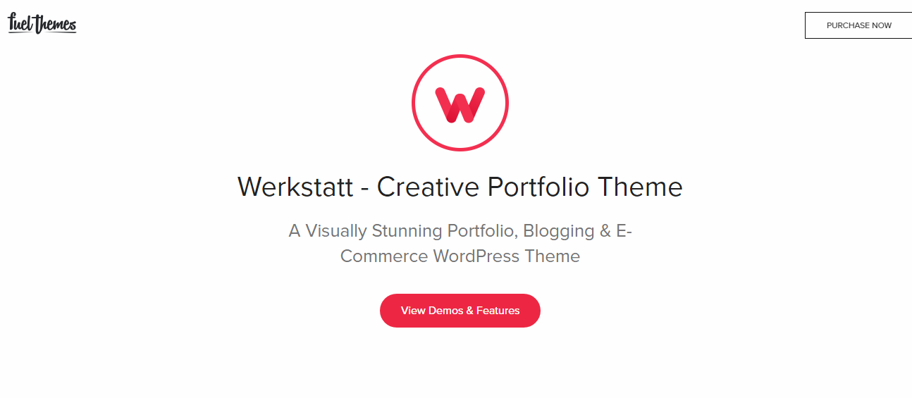 Temas simples de WordPress para portafolios para todos 74 werkstatt theme