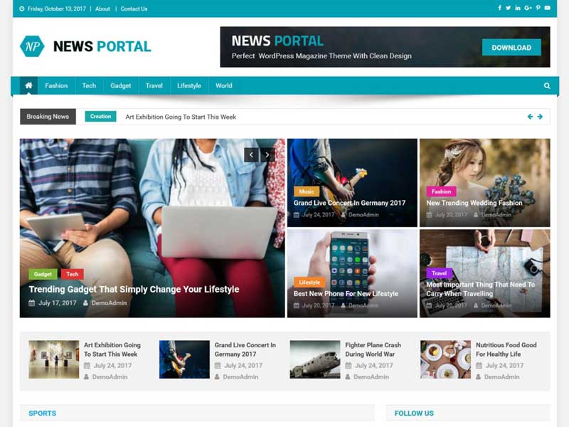 Melhores temas premium e gratuitos para revistas WordPress 2023 81 Best free wordpress magazine theme