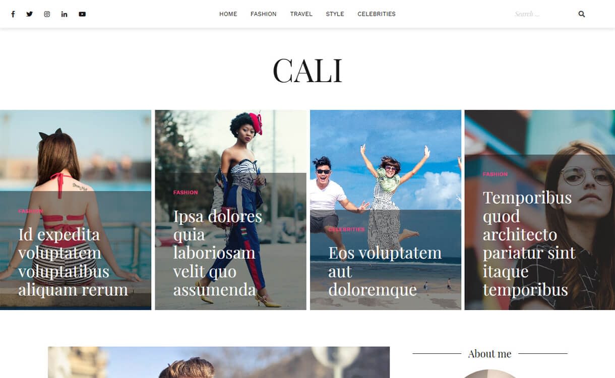 シンプルな WordPress テーマ - 2023 年のベスト 74 cali wordpress theme