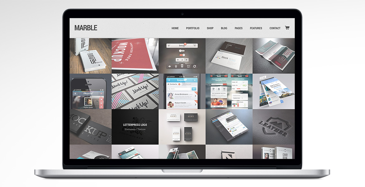 シンプルな WordPress テーマ - 2023 年に最適 78 marble theme