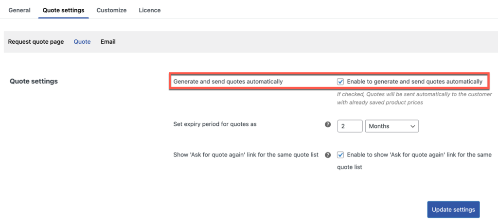 WooCommerce 見積もりの​​自動生成を設定する