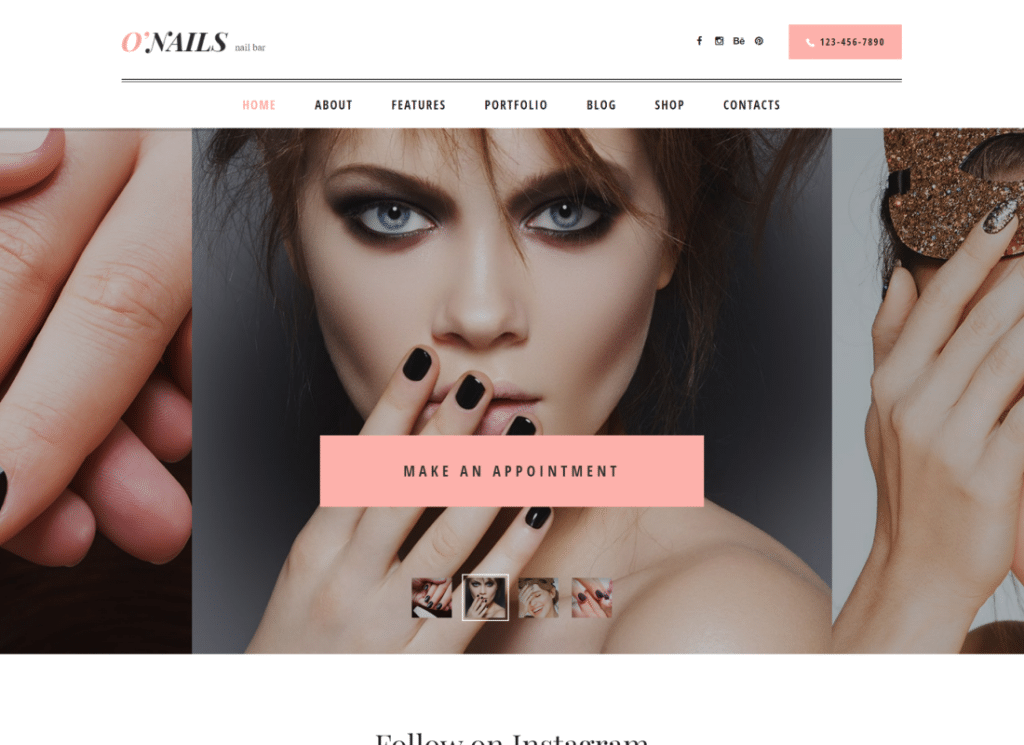 O'Nails - Tema WordPress Wellness per nail bar e saloni di bellezza
