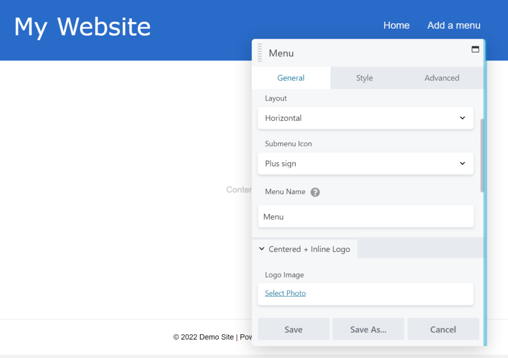 Edycja menu w Beaver Builder