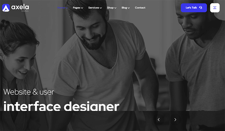 9+ Melhores Temas WordPress para Sites de Portfólio 8 axela 51