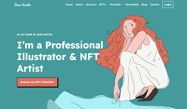 9+ Melhores Temas WordPress para Sites de Portfólio 5 neve 51