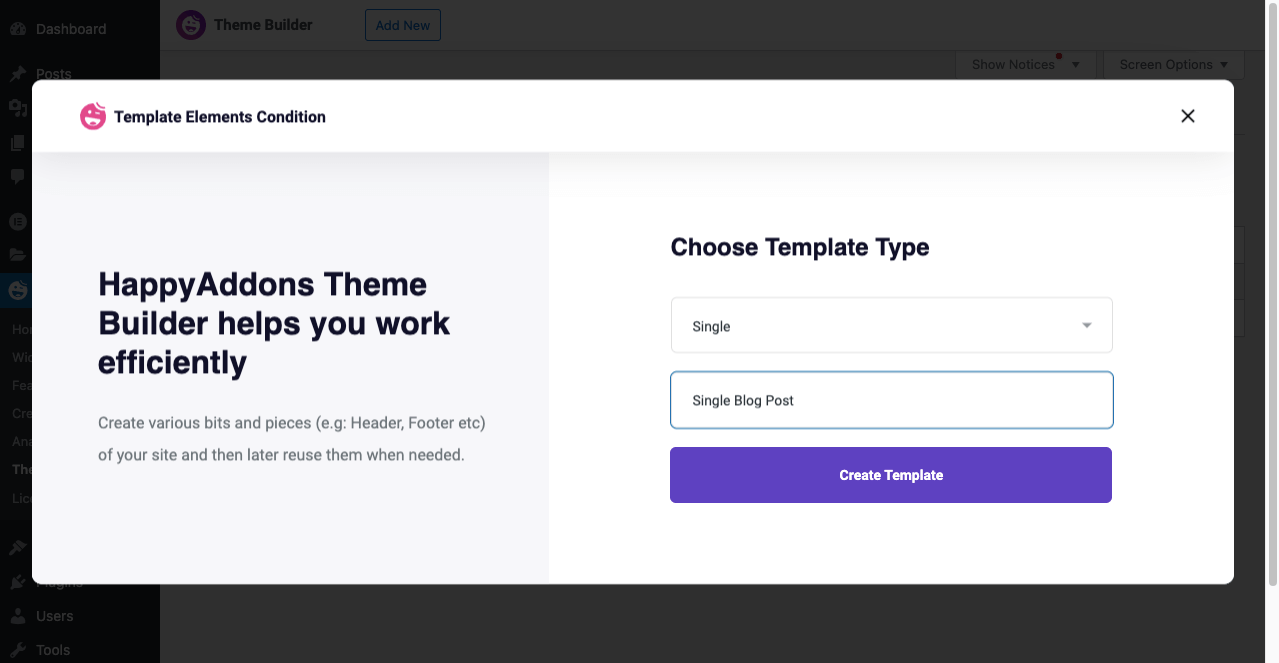 Create a Single Post Using a Ready Template