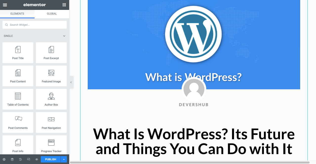 WordPress Yazılarına Sosyal Medya Paylaşım Butonları Nasıl Eklenir 8 Single Post Template of HappyAddons