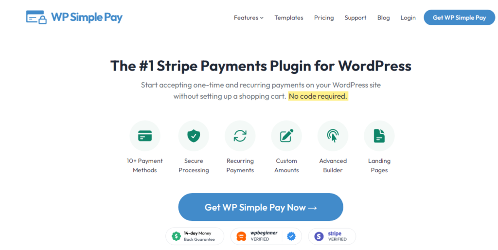 WP Simple Pay Plugin jetzt kaufen, später bezahlen