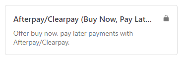 WordPress 中的 Afterpay 付款