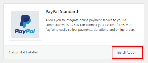 PayPal 애드온 설치