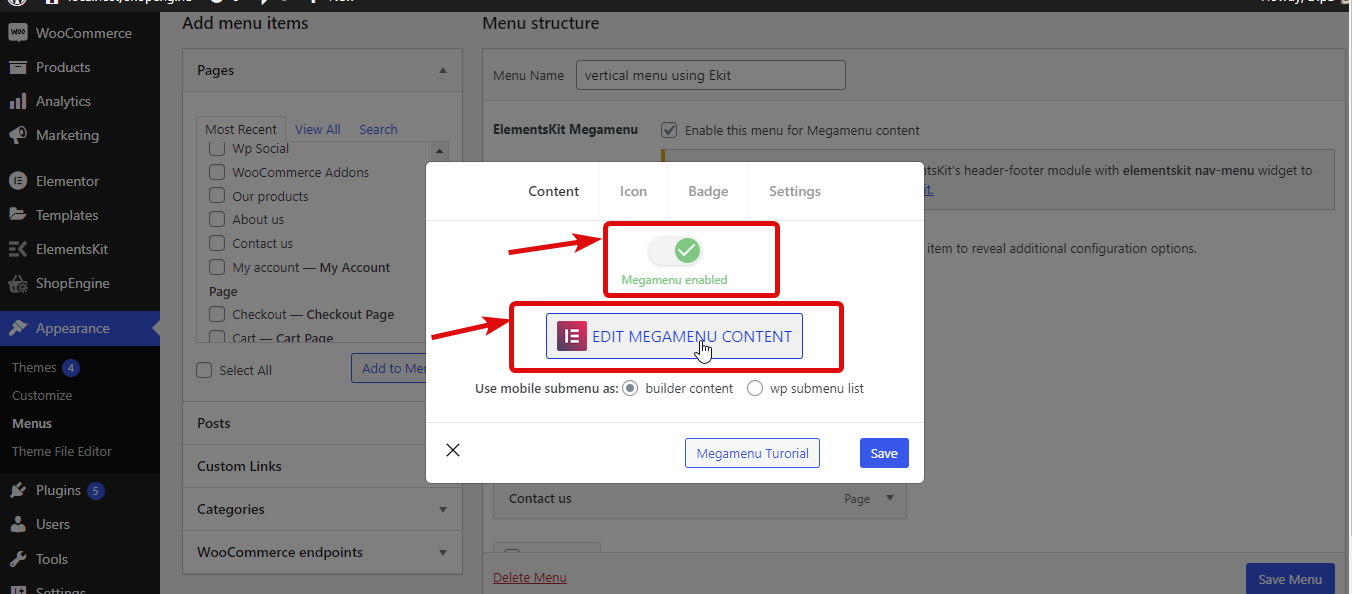 edit konten menu mega