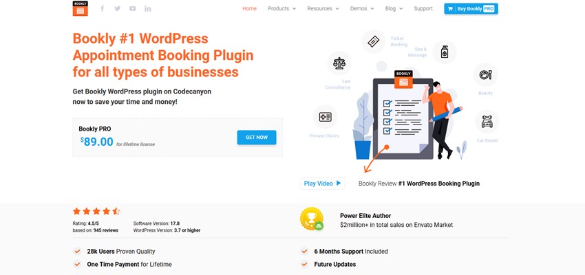 Bookly Melhor Aplicativo de Agendamento para Pequenas Empresas