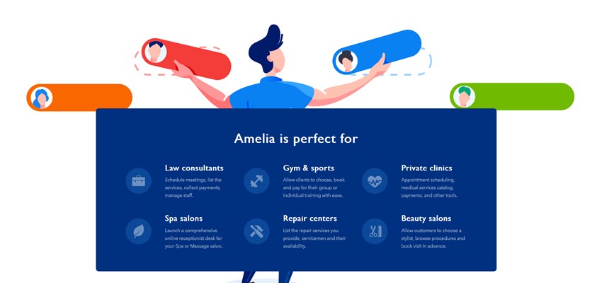 Amelia agendamento de consultas wordpress