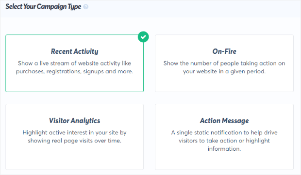 Jenis Kampanye TrustPulse