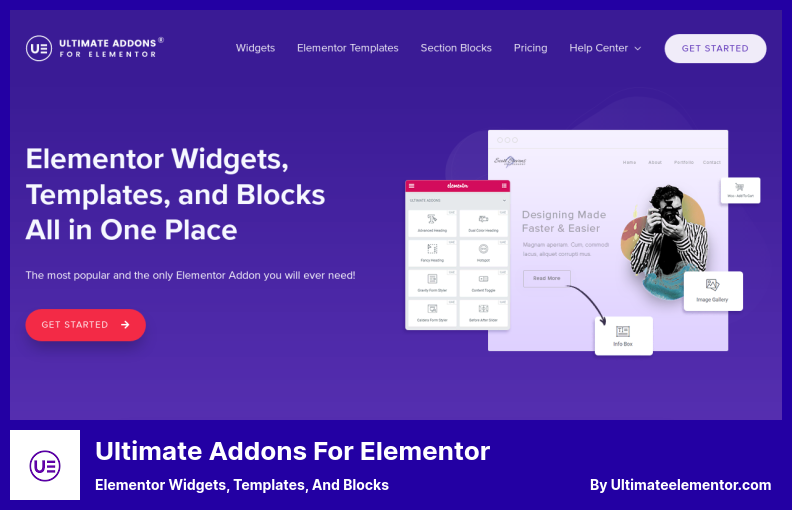 Addons Ultimate untuk Plugin Elementor - Widget Elementor, Template, dan Blok