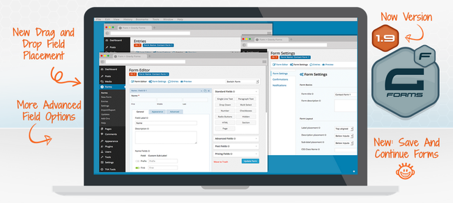 Il plug-in Gravity Forms per WordPress.