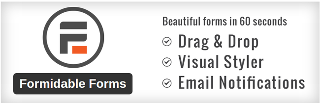 Il plug-in WordPress Formidable Forms.