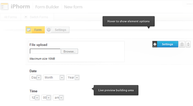 Il plug-in WordPress di Quform.