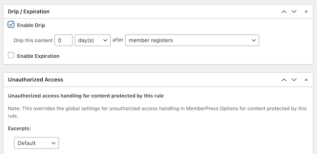 Mengaktifkan Tetesan di MemberPress.