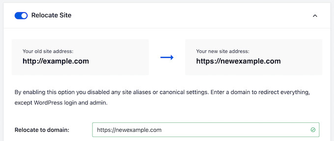 AIOSEO Cambia l'URL del sito web