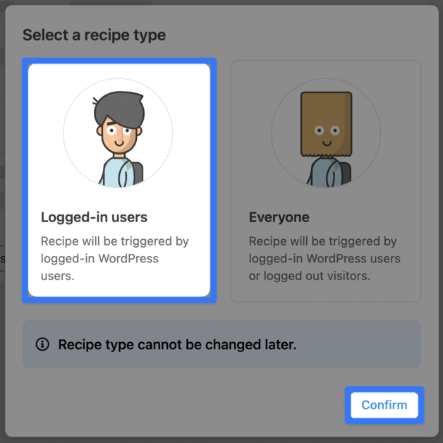 Automatización del aula con LearnPress y Uncanny Automator 73 create a new recipe
