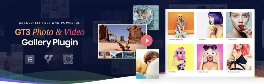 GT3 Photo Gallery es totalmente compatible con el editor Gutenberg que tiene sus bloques Gutenberg personalizados.