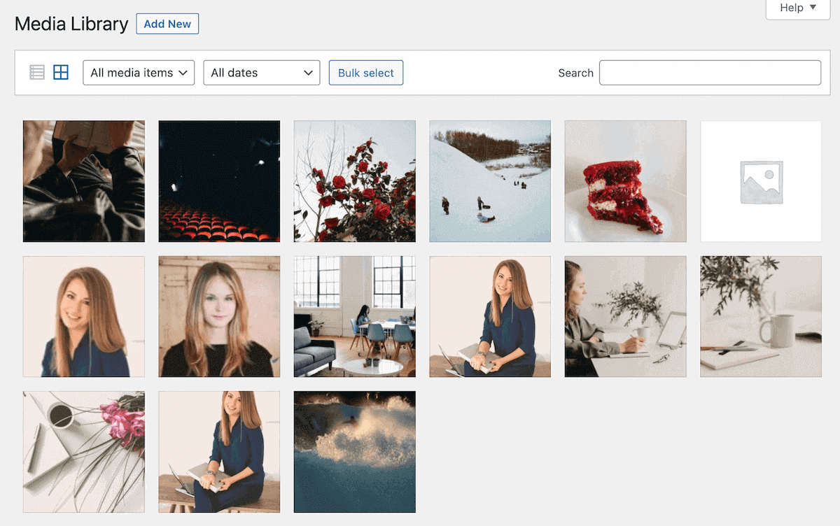 WordPress 미디어 라이브러리