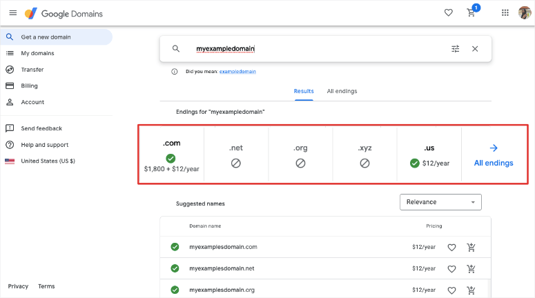 google 中的域名结尾 - IsItWP - 免费的 WordPress 主题检测器 domain endings in google