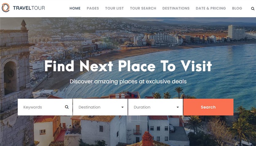 여행사를 위한 TravelTour 테마