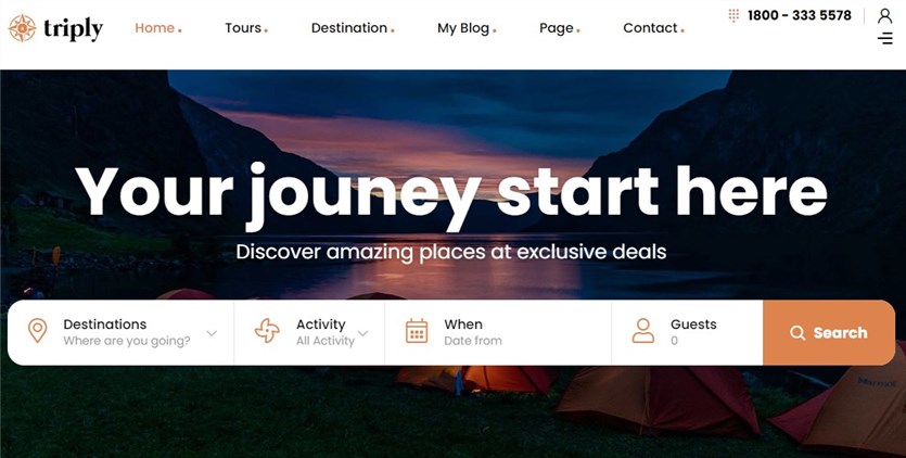 Triply WordPress 여행 테마