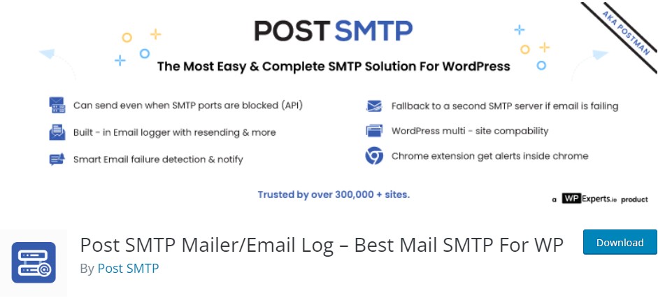 发布 SMTP 邮件程序/电子邮件日志 – WP 的最佳邮件 SMTP