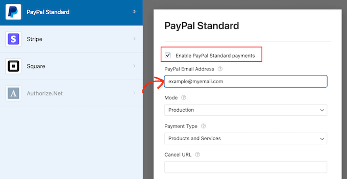 Abilitare i pagamenti PayPal in WPForms Enabling PayPal payments in WPForms