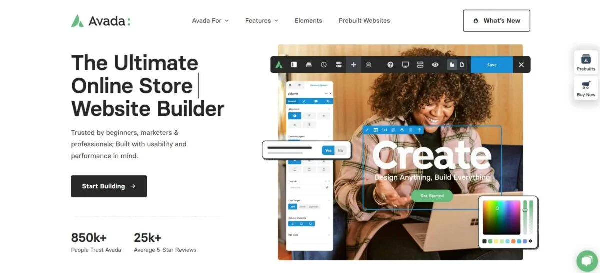 2023 年最佳 LearnPress WordPress 主题集 77 avada best website builder for wordpress & woocommerce