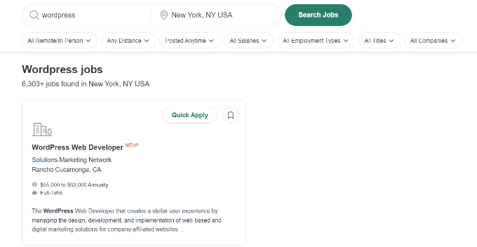 在 ZipRecruiter 上查看 wordpress 开发人员职位 View wordpress developer jobs on ZipRecruiter