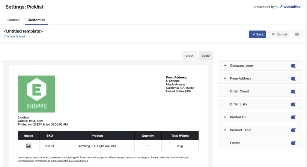 WooCommerce 选择列表自定义