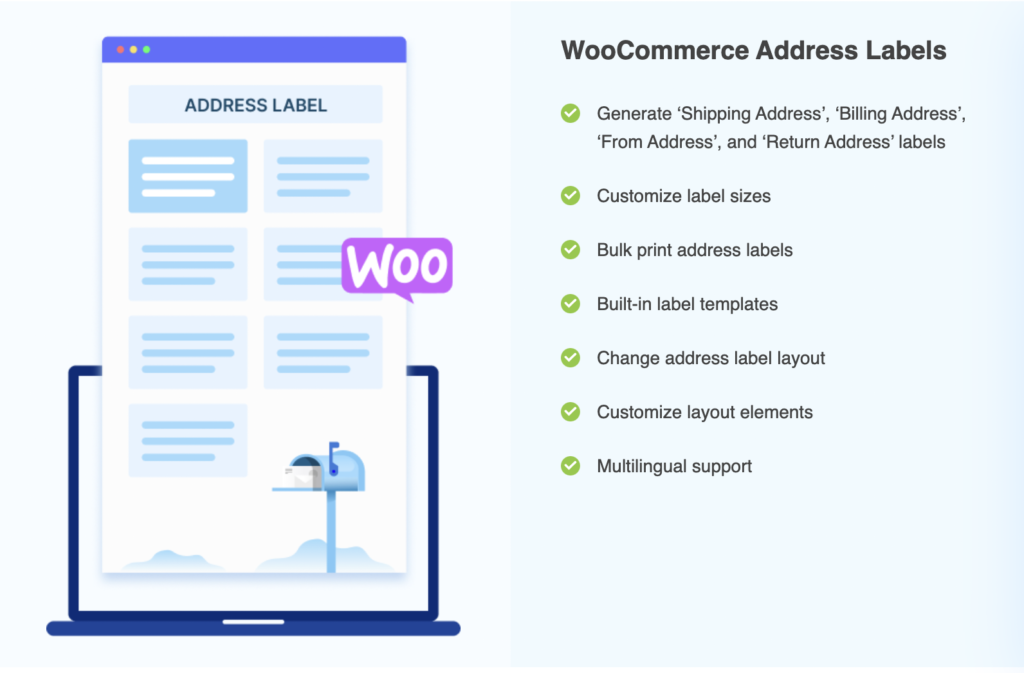 Plugin pentru etichete de adresă WooCommerce