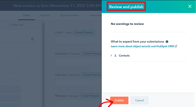 przycisk-przejrzyj-i-opublikuj-wyślij Click Submit button