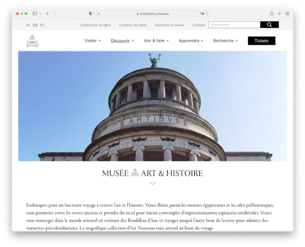 musee art histoire 艺术组合网站