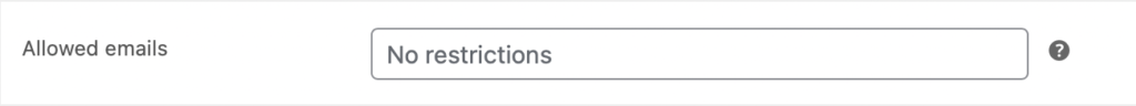 Correos electrónicos permitidos en WooCommerce