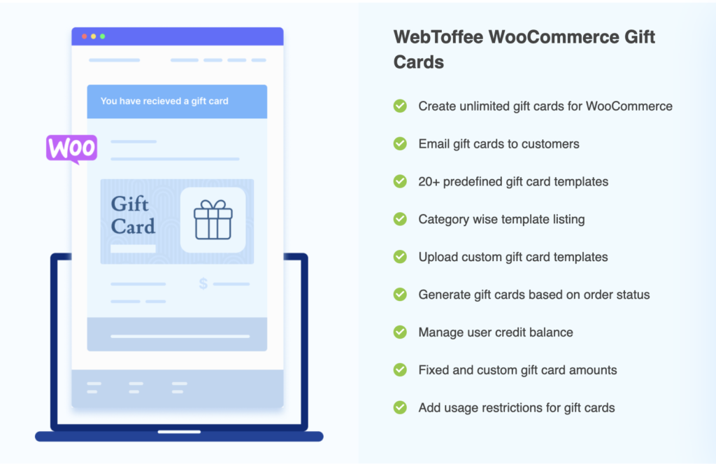 WebToffee WooCommerce ギフトカード