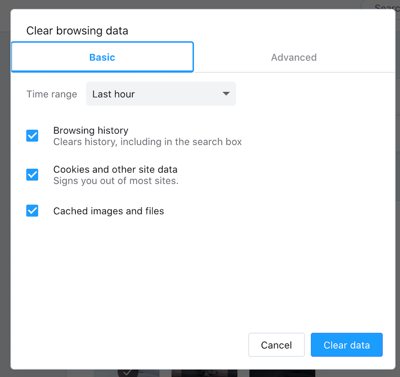Svuotare la cache di navigazione con Opera - Passaggio 2 - Fonte: Opera