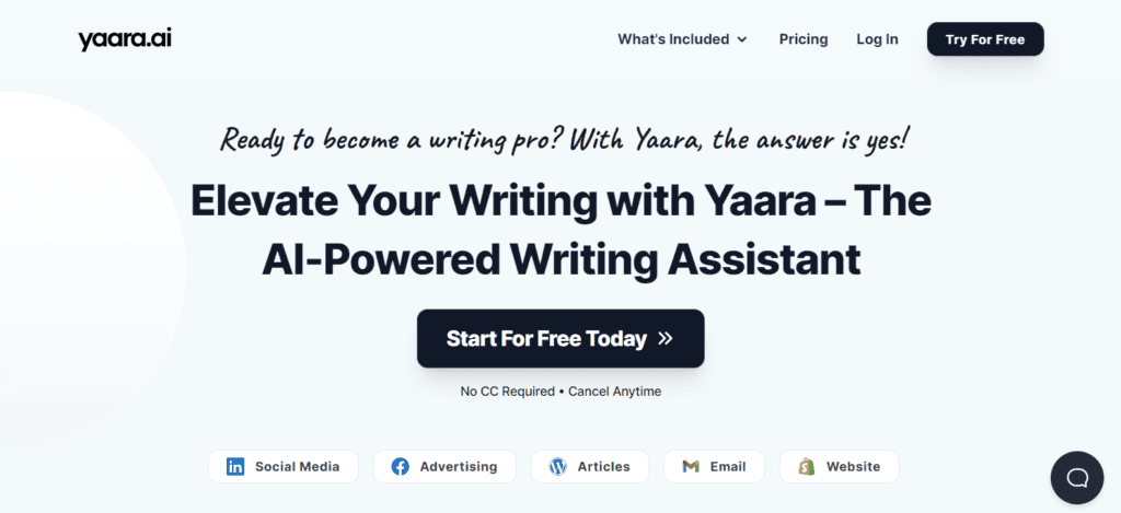 Yaara AI主页