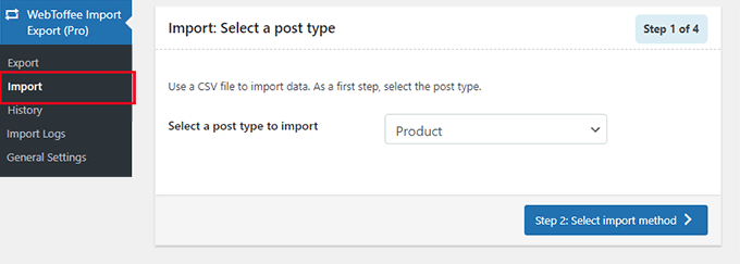 Importieren Sie Produkte mit einem Plugin Import products using a plugin
