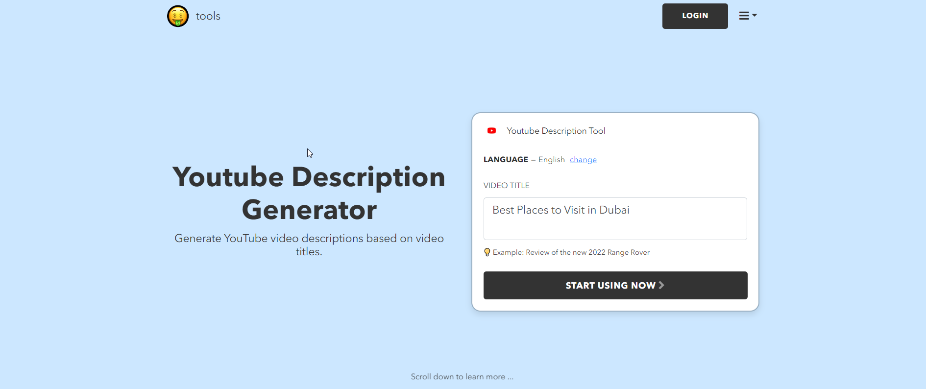 Nichess - generator de descriere video YouTube