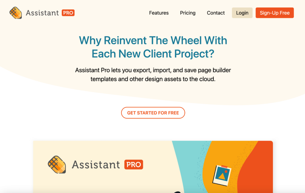 Il sito web dell'Assistente Pro