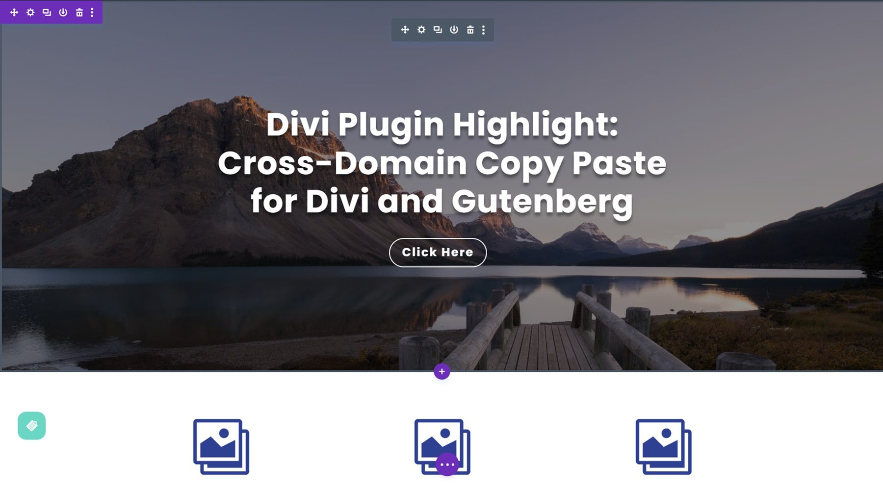 Divi プラグイン ハイライト Divi/Gutenberg/Woo クロスドメイン コンテンツ コピー ペースト システム (CCPS) ビジュアル ビルダー ペーストの成功